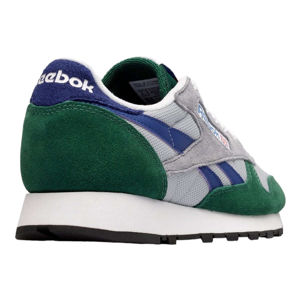 Tenis Reebok Classic Leather Hombre Gris Verde GX4655