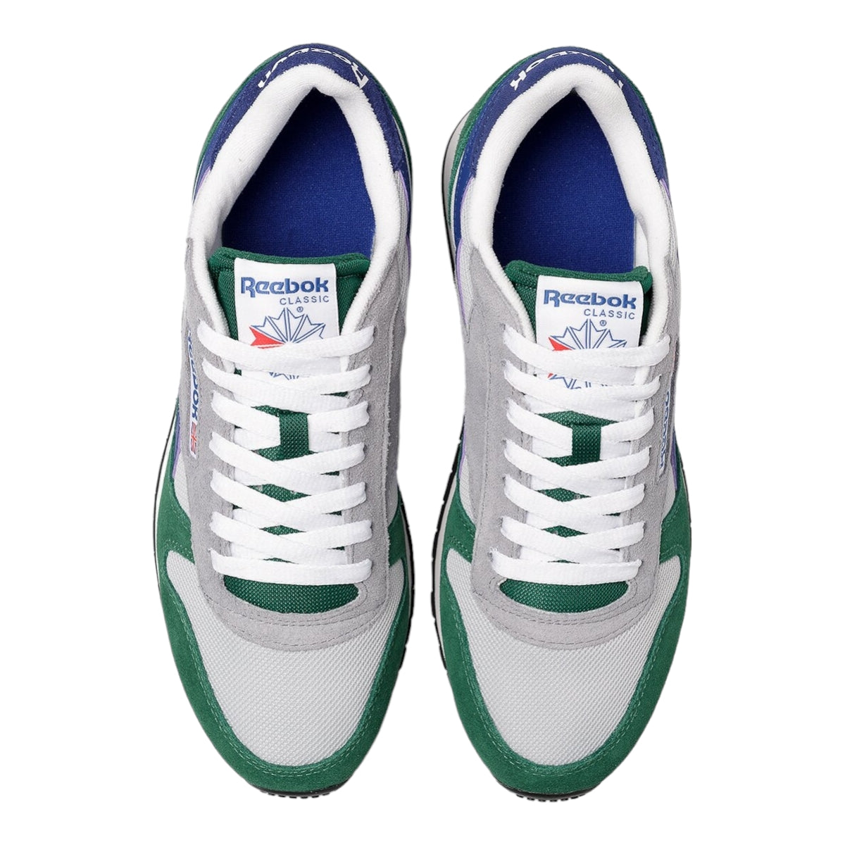 Tenis Reebok Classic Leather Hombre Gris Verde GX4655